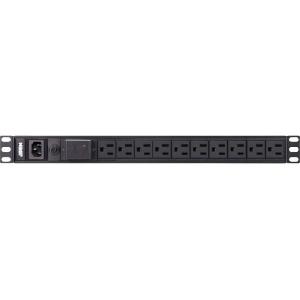 ATEN PE0110S 10-Outlets PDU - Basic - NEMA 5-15P - 10 x NEMA 5-15R - 120 V AC - 1U - Rack-mountable, Wall-mountable Clearance Big Discount