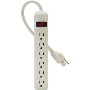 Belkin 6 Outlet Power Strip - 3 foot cord - White - 6 - 3 ft Cord - 24 A Current - 125 V AC Voltage With Mastercard Online