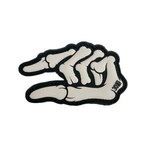 Thirty Seconds Out Skeleton Skull Crusher PVC Morale Patch Nicekicks