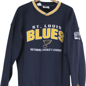 Navy Blue St Louis Blues Polyester Sweatshirt by Lee Reliable Online