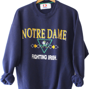 Navy Blue Notre Dame University Fighting Irish Sweatshirt by Dodger Outlet Marketable