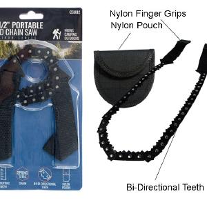 SE CS002 Heavy Duty Portable Hand Chain Saw in a Pouch, 18" Saw Length Marketable For Sale