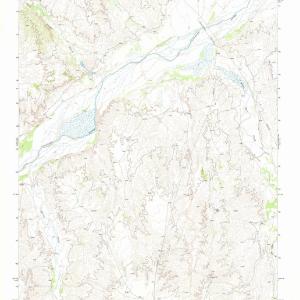 1971 Adobe Creek, TX - Texas - USGS Topographic Map v2 Sale Discount