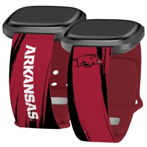 Arkansas Razorbacks Paint HD Fitbit Versa 3 & Sense 1 Watch Band Free Shipping Release Dates