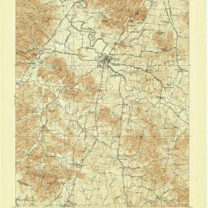 1909 Franklin, TN  - Tennessee - USGS Topographic Map Discount Outlet Store