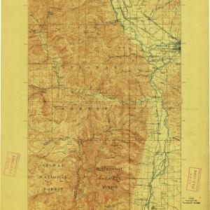 1912 Missoula, MT  - Montana - USGS Topographic Map Inexpensive