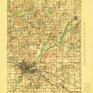 1918 Battle Creek, MI  - Michigan - USGS Topographic Map Official For Sale