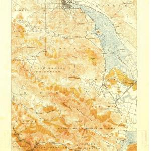 1914 Petaluma, CA  - California - USGS Topographic Map Clearance 2025