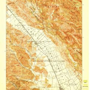 1917 Morgan Hill, CA  - California - USGS Topographic Map Official Site Cheap Online