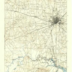 1909 Texarkana, TX  - Texas - USGS Topographic Map Discount 2025 Unisex