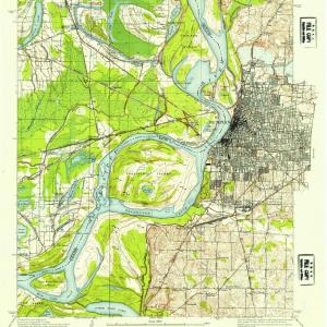 1916 Memphis, TN  - Tennessee - USGS Topographic Map Free Shipping Comfortable