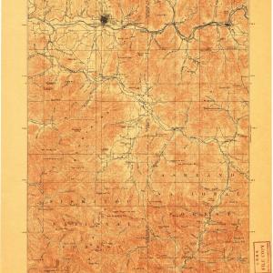 1908 Grants Pass, OR  - Oregon - USGS Topographic Map Cheap 100% Authentic