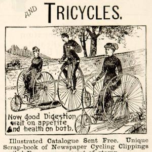 1886 Ad Antique Pope Mfg Columbia Bicycles Bikes Tricycles Victorian Health YSN1 For Cheap Cheap Online