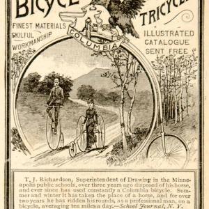 1885 Ad Columbia Bicycles Tricycles Pope Mfg. 597 Washington St. Boston YSN1 Cheap Sale Lowest Pice