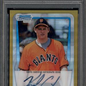 2011 Bowman Chrome Rookie Autograph Gold Kyle Crick RC Auto /50 PSA 10 Free Shipping Online
