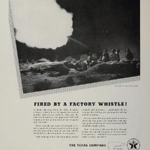 1943 WWII Ad Texaco Gun Battle Battlefield Soldiers WW2 Wartime Oil WW2-3 Outlet Ebay