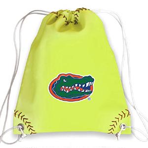 Zumer Sport Florida Gators Softball Leather Drawstring Shoulder Backpack Bag - Made from the same materials as a Softball - Yellow Pay With Visa Cheap Online