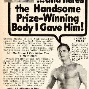 1949 Ad Charles Atlas Health Fitness Exercise Thomas Manfre Advertisement PSC1 Sale Purchase