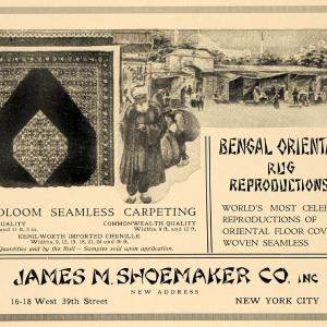 1918 Ad James M Shoemaker Co. Bengal Oriental Rug Decor - ORIGINAL GF2 Cheapest Online
