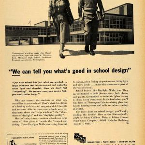 1953 Ad Libbey Owens Ford Glass Walls Michigan School - ORIGINAL ADVERTISING TM6 Discount Low Pice