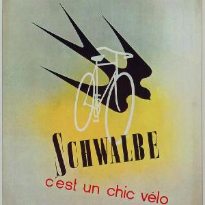 1973 Print Poster Ad Vintage Schwalbe Bicycle Tires Bike Velo Swallow Bird Art Online Cheap Quality