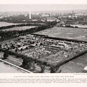 1931 Halftone Print Washington D.C. Traveler Tourist Tent Camp East Potomac NGM4 Cheap Sale Manchester