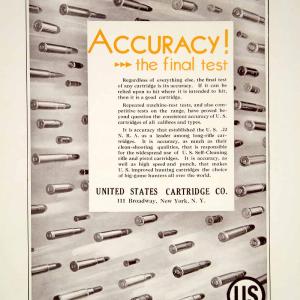 1929 Ad United States Cartridge 22 Caliber NRA Rifle Ammunition Gun Hunting YAR1 Outlet Amazon