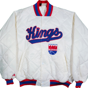 00s Sacramento Kings Hardwood Classics Bomber Jacket By Nba Hardwood Classics Excellent Sale Online