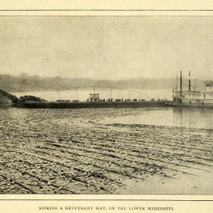 1908 Print Mississippi River Sinking Revetment Mat Ship Engineering EM2 Eastbay Cheap Online