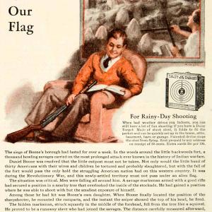 1932 Ad Daniel Boone Daisy Air Rifles Gun Target Weapon Boy Armchair YOR2 Pre Order