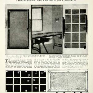 1927 Article Billiard Table Home Made Sport Tennis Ping Pong Pool Sticks SI2 Sale Get To Buy