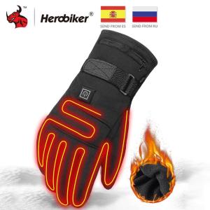 Waterproof Motorcycle Gloves Heating USB Hand Warmer Electric Thermal Heated Gloves Battery Powered Gloves Free Shipping Very Cheap