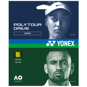 Yonex Poly Tour Drive 16L 1.25mm Tennis String Set of Flash Yellow Best Store To Get Cheap Online