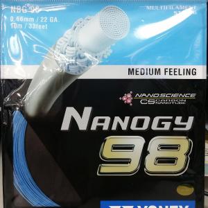 Yonex Nanogy 98 Badminton String Set of Blue 0.66mm 22ga Sale Comfortable