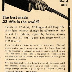 1911 Ad Marling Repeater .22 Rifle Firearm Gun Hunting - ORIGINAL EM1 Clearance Online