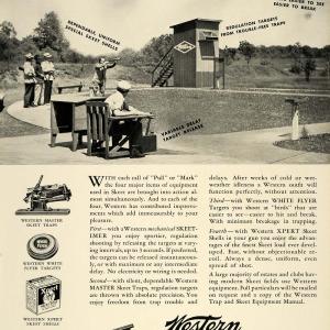 1936 Ad Western Skeet Gun Shell Target Trap White Flyer - ORIGINAL SPM1 Sale Comfortable