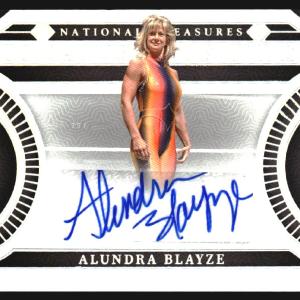 2024 National Treasures WWE Treasures of WWE Auto Holo Silver Alundra Blayze /75 Many Kinds Of Cheap Pice