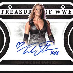 2024 National Treasures WWE Treasures of WWE Auto Purple FOTL Trish Stratus /3 2025 Cheap Pice