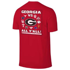 2024 CFP UGA All Y'all Top 12 Short Sleeve T-Shirt Free Shipping High Quality