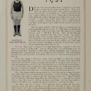 1921 Print Naval Academy Basketball Capt. Hall Watters ORIGINAL HISTORIC NAVY2 Cheap Geniue Stockist