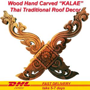 Thai Lanna Traditional House Architect Home Decor Kalae Hand Carved Teak Wood Outlet Pay With Paypal