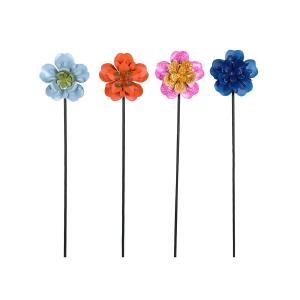 Meadowcreek ZAC47M2791B Flower Yard Stake, 17 Inch Best Place Sale Online
