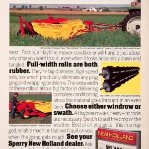 1976 Ad New Holland Haybine Sperry Mower Conditioner Household Tool Crop SF4 Cheap Sale Eastbay