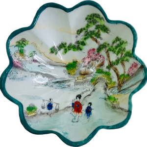 Japanese Bowl Hand Painted Geisha Garden Moriage Buy Cheap Explore