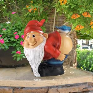 Loonie Moonie Bare Buttocks Garden Gnome Statue - 8" x 7.5" x 6" (#K1894) Outlet Websites