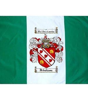Ibbotson Coat of Arms Flag / Family Crest Flag Sale Visa Payment