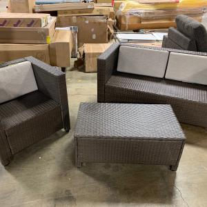 Kappa 3 Piece Rattan Sofa Seating Group Buy Cheap For Cheap