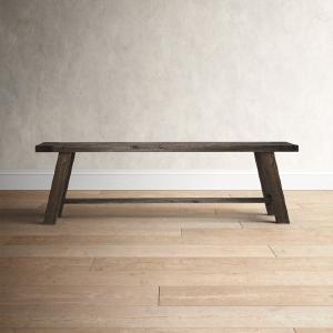 Salvaged Gray Bianca Wood Bench Discount Low Pice