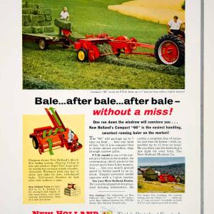 1955 Ad New Holland Compact 66 Baler Hay Maker Machinery Farming PTO Field YFQ1 Buy Cheap Newest