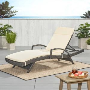 Salem Outdoor Chaise Lounge Cushion - Beige Outlet Store Online